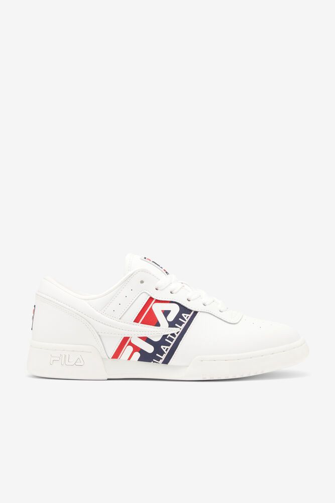 Fila Sneakers Mens White - Original Fitness Logo Tape - Philippines 3805427-TS